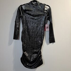 Juicy By Juicy Couture Dress Size Mediu Liquorice. Rauched Sides Beautiful Bling